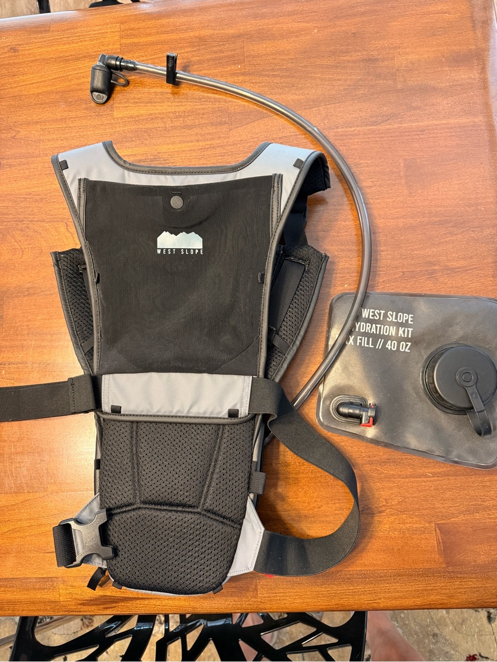 Gray Hydration Backpack Vest - Picture 4 of 5